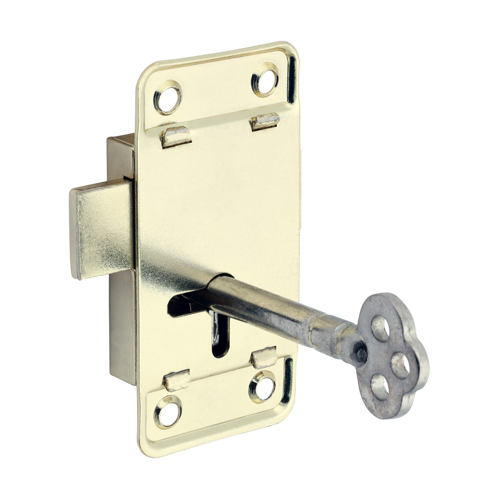 TIMCO Small Cupboard Lock Electro Brass 64 x 32mm (1)