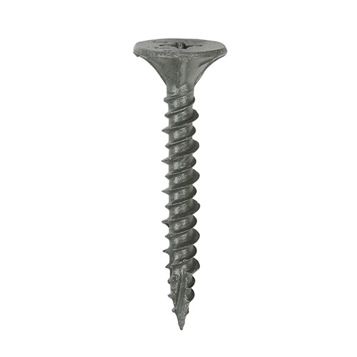 TIMCO Drywall Construction Timber Stud Cement Board Screws - PH - Countersunk Wafer - Twin-Cut - Exterior - Silver Organic 4.2 x 32mm (200 Pack)