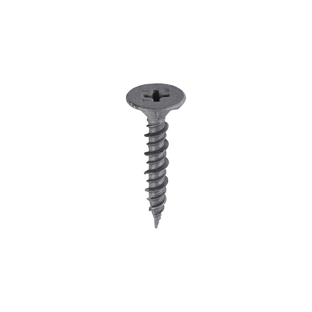 TIMCO Drywall Construction Timber Stud Cement Board Screws - PH - Countersunk Wafer - Twin-Cut - Exterior - Silver Organic 4.2 x 25mm (200 Pack)