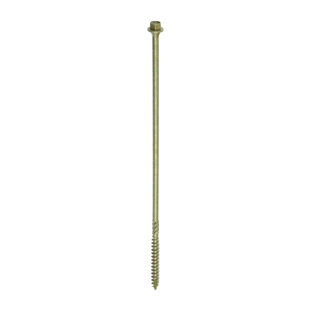 TIMCO Hex Head Timber Screws Green 6.7 x 225mm (4 Pack)