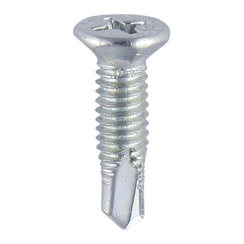 TIMCO Window Fabrication Screws - Countersunk Facet - PH - Metric Thread - Self-Drilling Point - Zinc M4 x 13mm (1000 Pack)