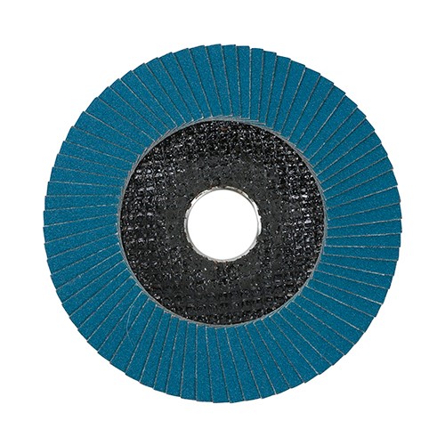 TIMCO Set of Flap Discs - Zirconium - Type 29 Conical - P120 Grit 115 x 22.23 (10 Pack)