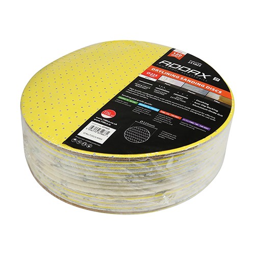 TIMCO Drylining Sanding Discs - 120 Grit 225mm (25 Pack)