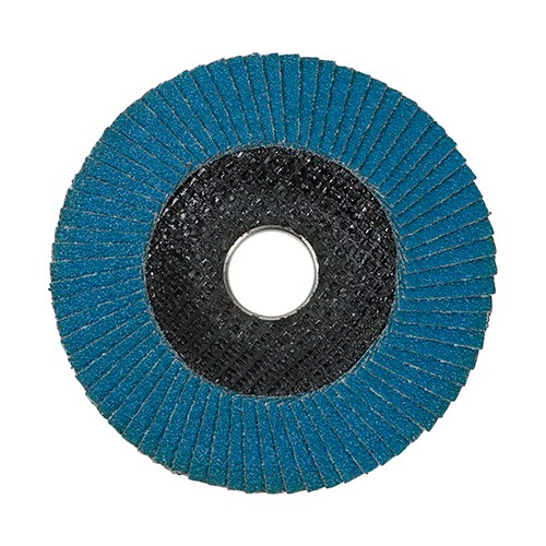 TIMCO Set of Flap Discs - Zirconium - Type 29 Conical - P40 Grit 115 x 22.23 (10 Pack)