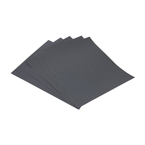 TIMCO Wet & Dry Sanding Sheets - 600 Grit - Black 230 x 280mm (5 Pack)