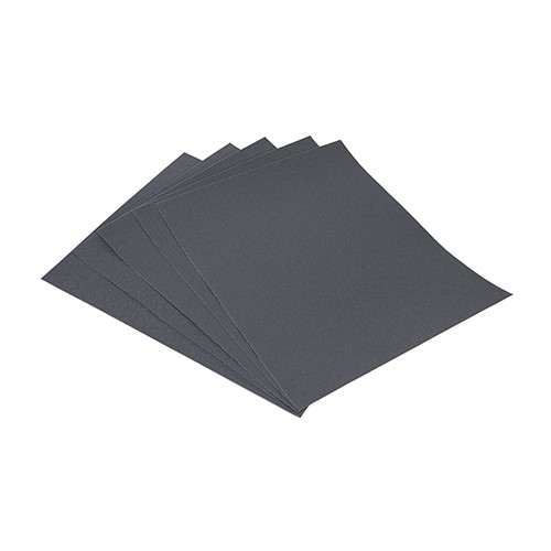 TIMCO Wet & Dry Sanding Sheets - 1200 Grit - Black 230 x 280mm (5 Pack)