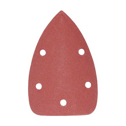 TIMCO Detail Sanding Pads - 180 Grit - Red 95 x 136mm (5 Pack)
