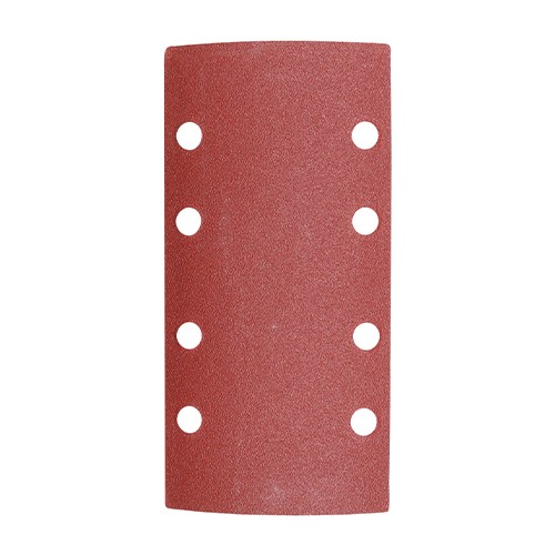 TIMCO 1/3 Sanding Sheets - 120 Grit - Red - Punched 93 x 185mm (5 Pack)