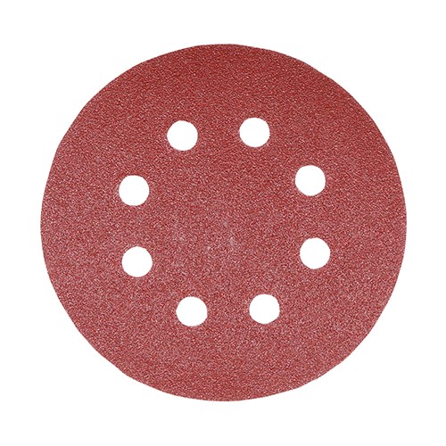 TIMCO Random Orbital Sanding Discs - Mixed - Red 125mm (80/120/180) (5 Pack)