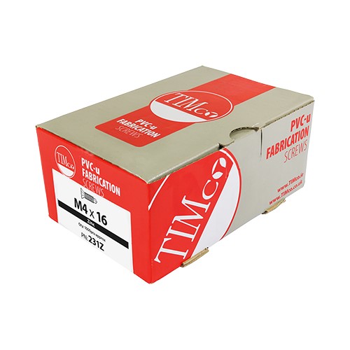 TIMCO Window Fabrication Screws - Countersunk Facet - PH - Metric Thread - Self-Drilling Point - Zinc M4 x 19mm (1000 Pack)