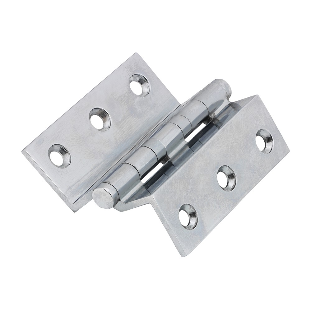 TIMCO Ball Bearing Stormproof Hinge (1951) - Solid Brass - Polished Chrome 64 x 55mm (2 Pack)