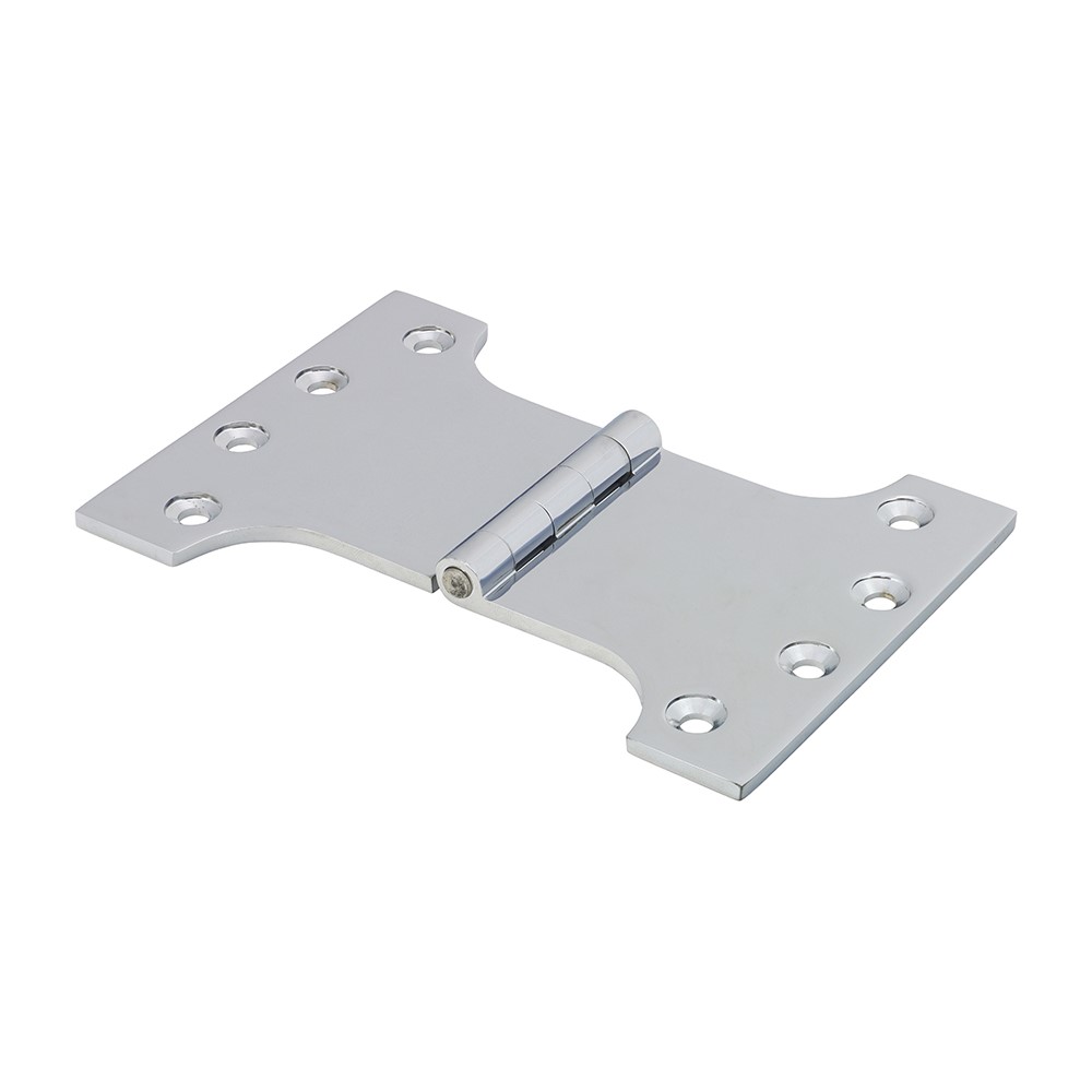 TIMCO Parliament Hinge (488) - Solid Brass - Polished Chrome 102 x 150mm (2 Pack)