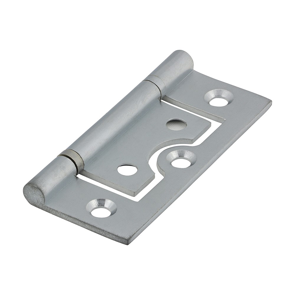 TIMCO Plain Bearing Flush Hinge - Solid Brass - Satin Chrome 60 x 41mm (2)