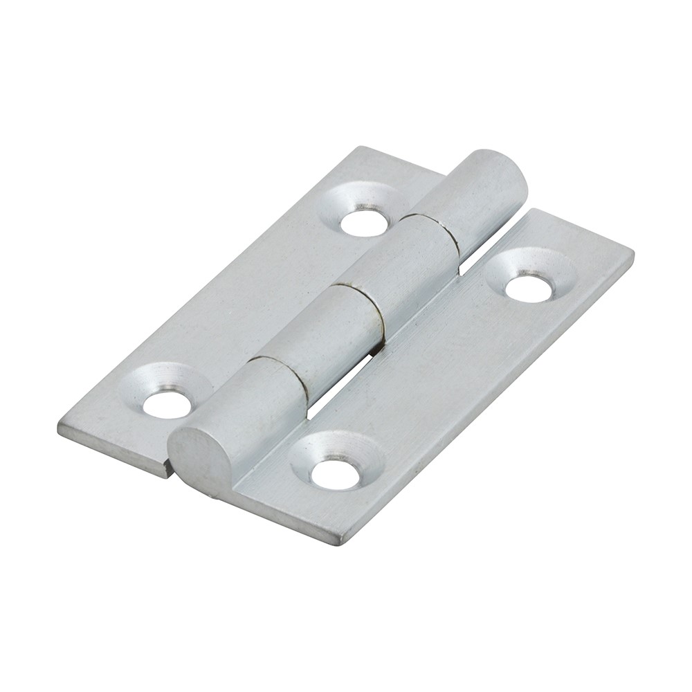 TIMCO Solid Drawn Hinge - Solid Brass - Satin Chrome 38 x 22mm (2)