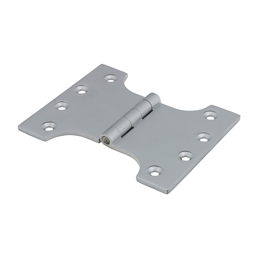 TIMCO Parliament Hinge (488) - Solid Brass - Satin Chrome 102 x 125mm (2 Pack)