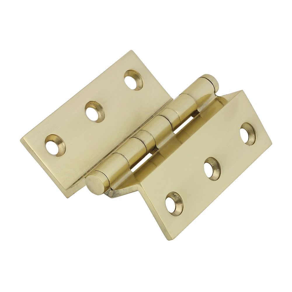 TIMCO Ball Bearing Stormproof Hinge (1951) - Solid Brass - Polished Brass 64 x 55mm (2 Pack)