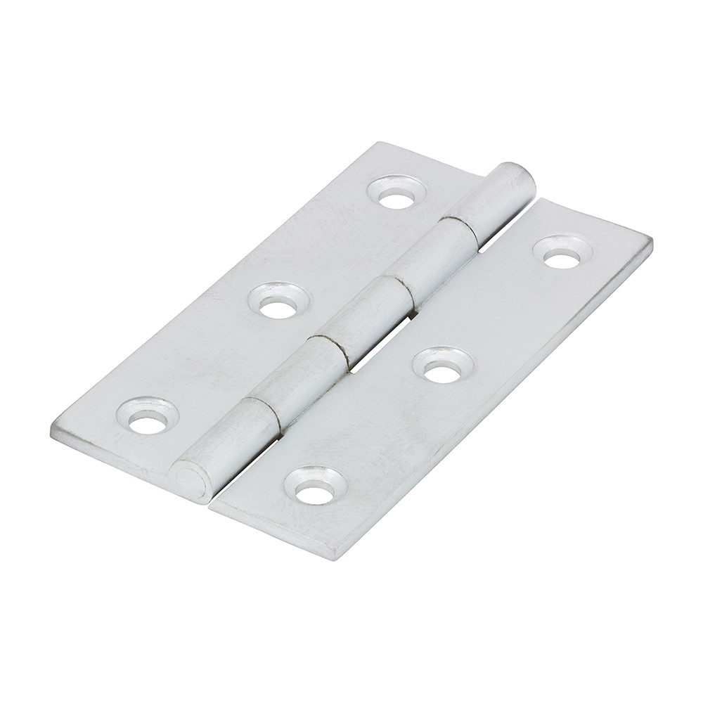 TIMCO Solid Drawn Hinge - Solid Brass - Satin Chrome 64 x 35mm (2)