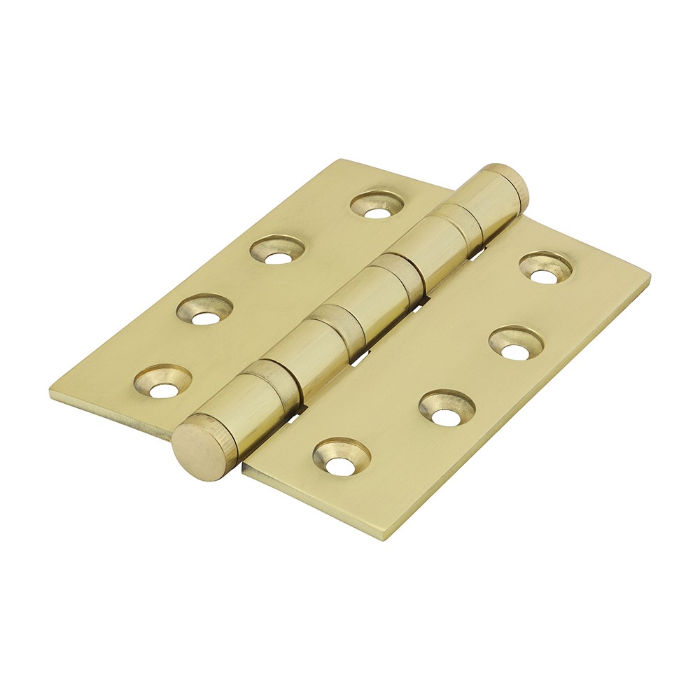 TIMCO Performance Ball Race Hinge - Solid Brass - Polished Brass 102 x 76mm (2 Pack)