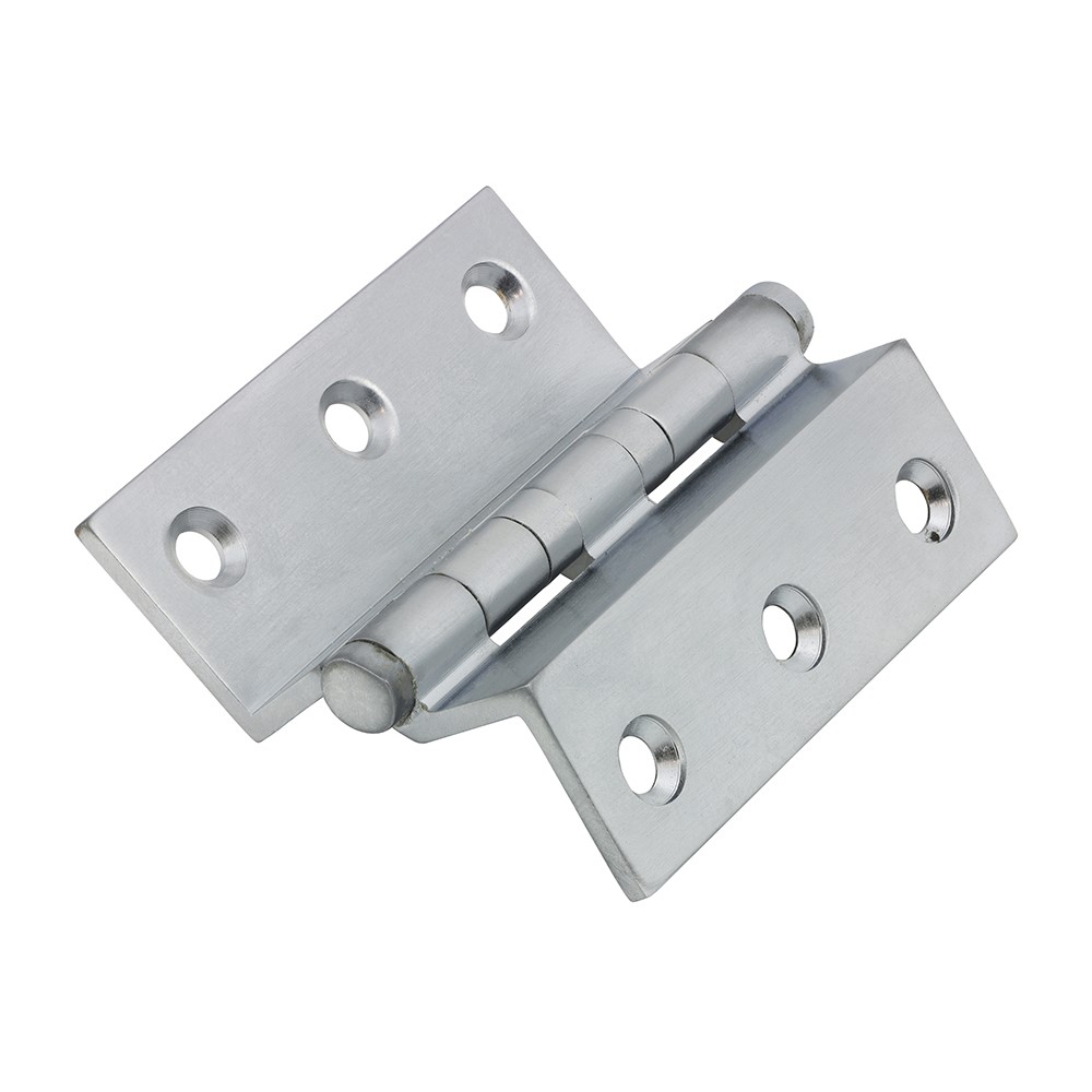 TIMCO Ball Bearing Stormproof Hinge (1951) - Solid Brass - Satin Chrome 64 x 55mm (2 Pack)