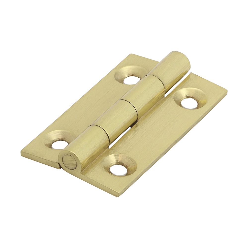 TIMCO Solid Drawn Hinge - Solid Brass - Polished Brass 38 x 22mm (2)