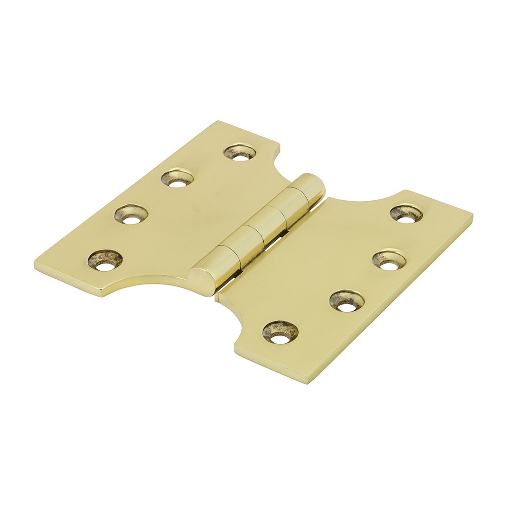 TIMCO Parliament Hinge (488) - Solid Brass - Polished Brass 102 x 100mm (2 Pack)