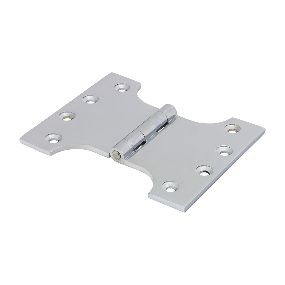 TIMCO Parliament Hinge (488) - Solid Brass - Polished Chrome 102 x 125mm (2 Pack)