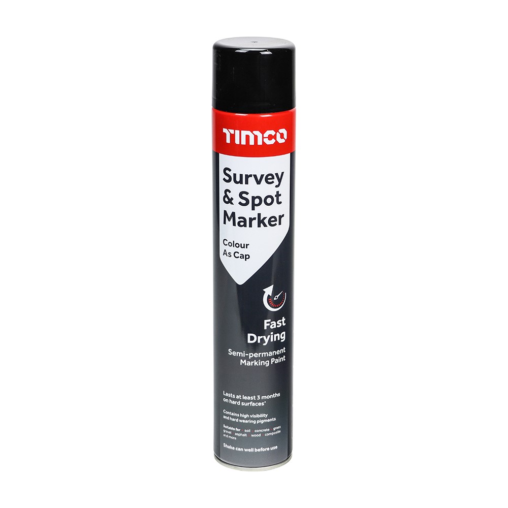 TIMCO Survey & Spot Marker - Black 750ml