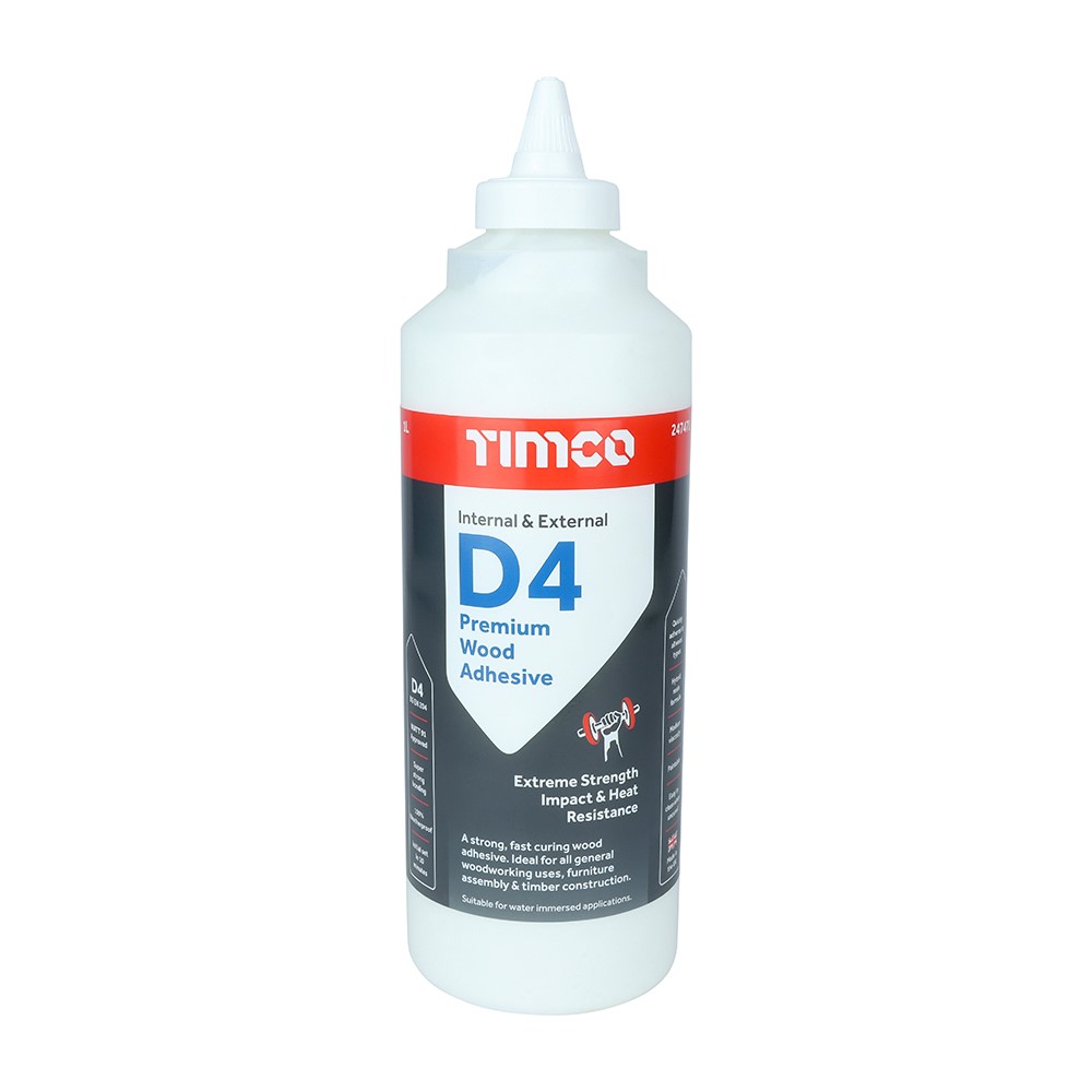 TIMCO Internal & External D4 Premium Wood Adhesive 1L