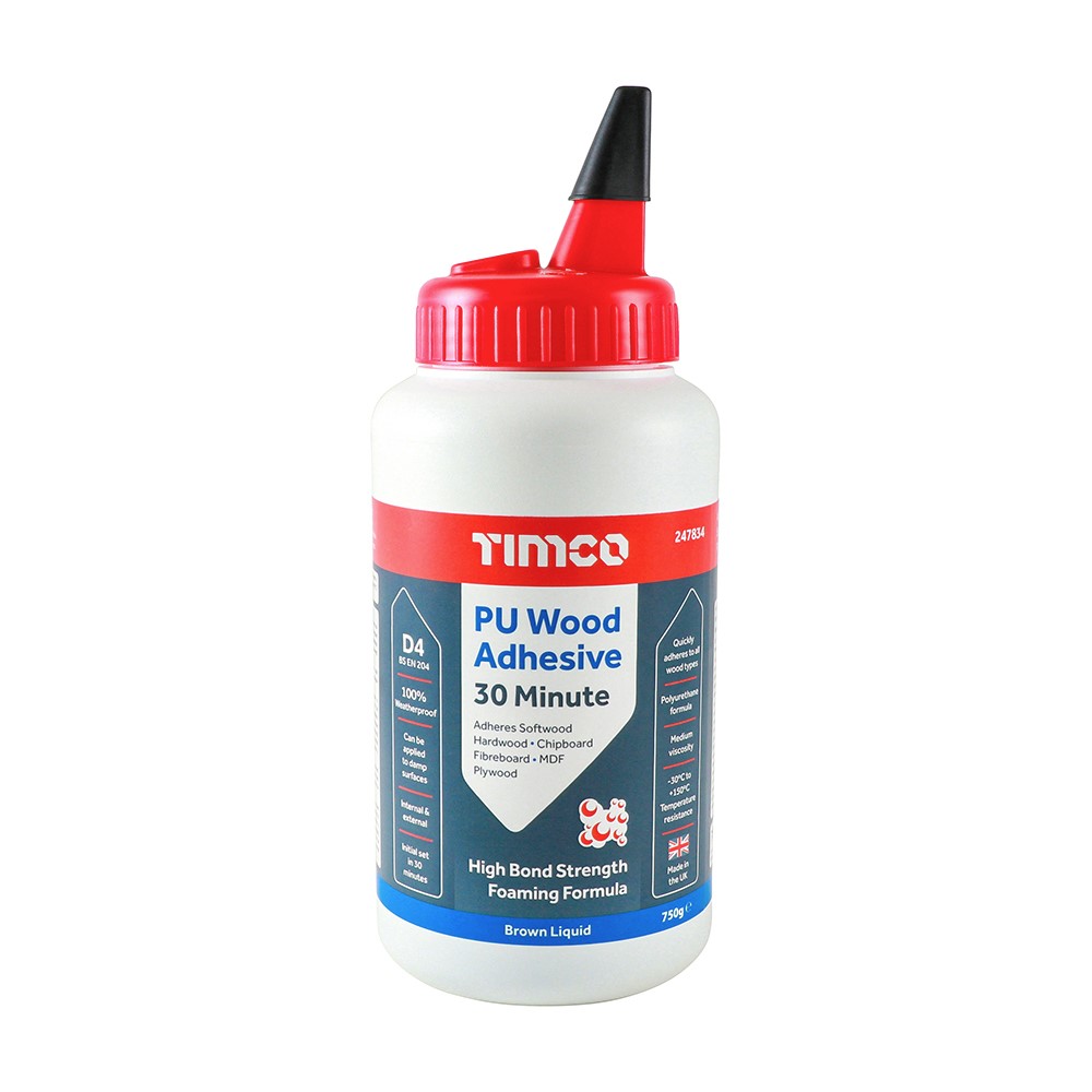 TIMCO PU Wood Adhesive 30 Minute - Liquid 750g