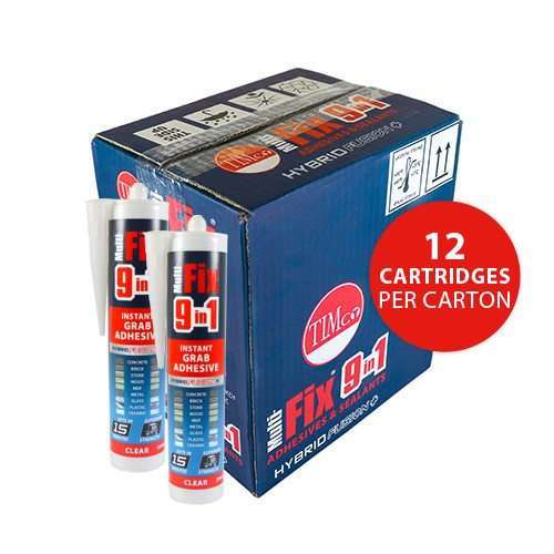 TIMCO 9 in 1 Instant Grab Adhesive - Clear 290ml