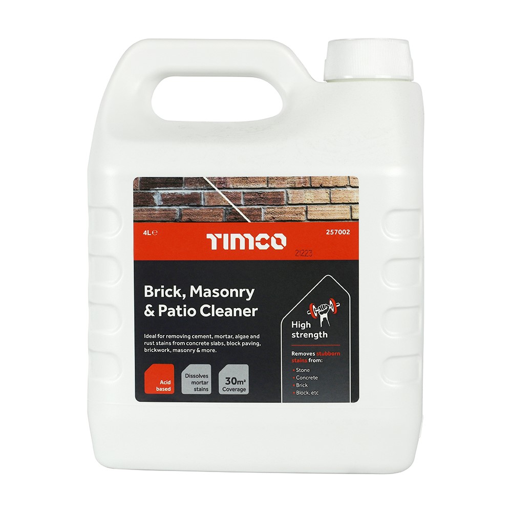 TIMCO Brick, Masonry & Patio Cleaner 4L (Pack of 4)