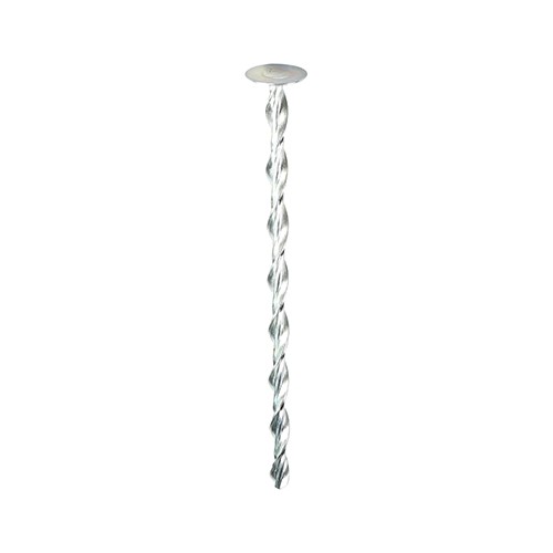 TIMCO Helical Flat Roof Fixing - Zinc 8.0 x 220mm (25 Bag)