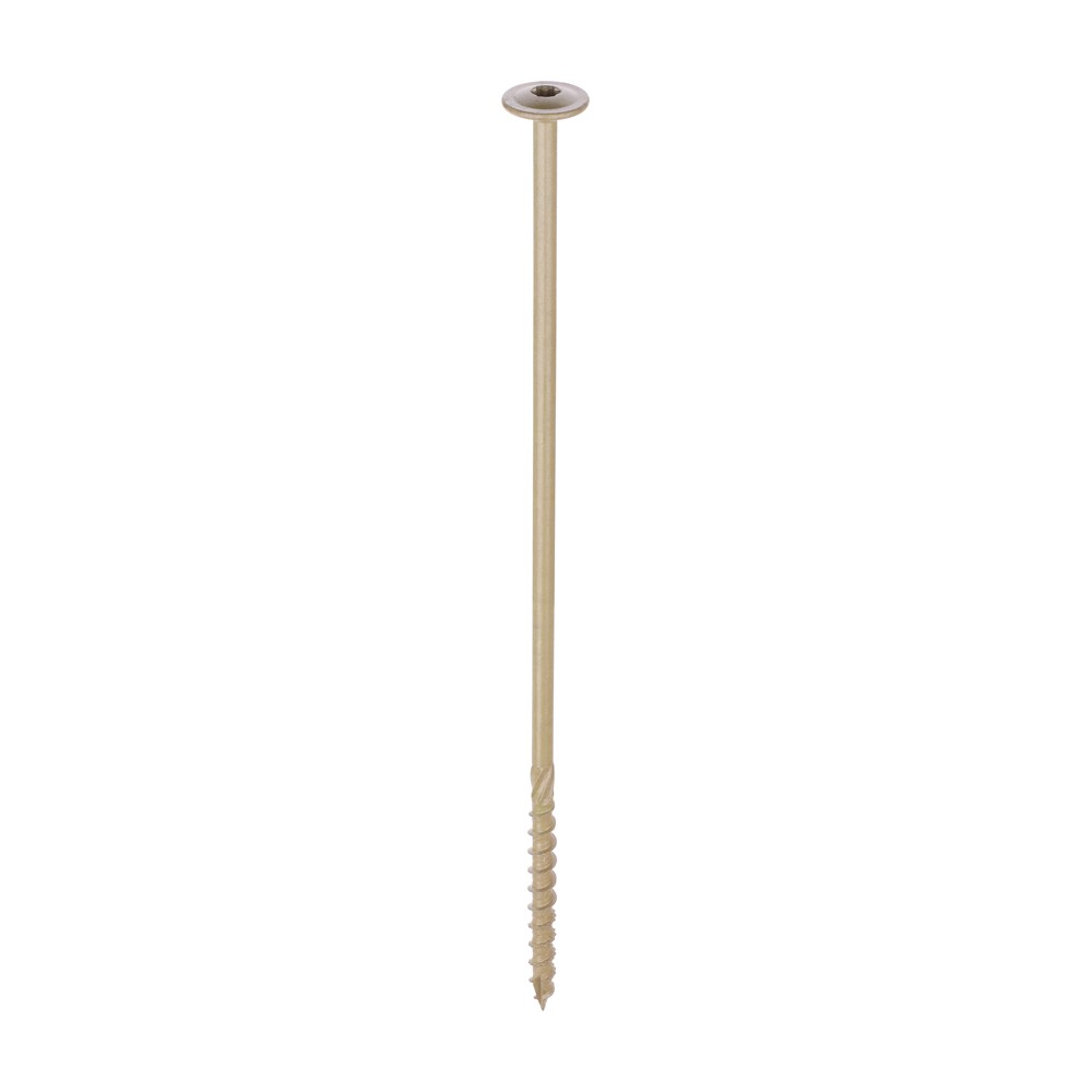 TIMCO Wafer Head Timber Screws Green 8.0 x 275mm (4 Pack)