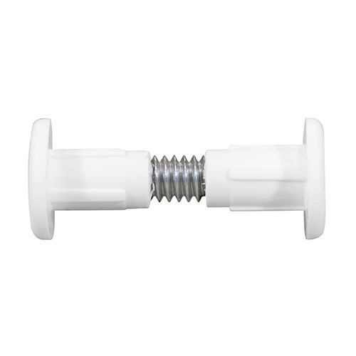 TIMCO Plastic Cabinet Connector Bolts - White 28mm (4)