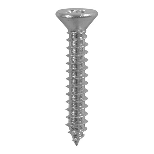TIMCO Metal Tapping Screws - PZ - Countersunk - Self-Tapping - A2 Stainless Steel 2.9 x 19mm (200 Pack)