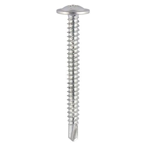 TIMCO Baypole Screws - Wafer Flange - PH - Self-Drilling Point - Zinc 4.8 x 60mm (200 Pack)