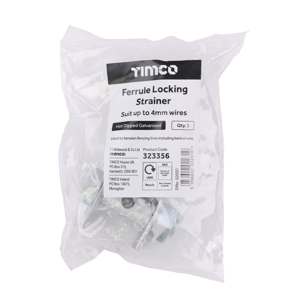 TIMCO Ferrule Locking Strainer - Hot Dipped Galvanised - Standard (1)