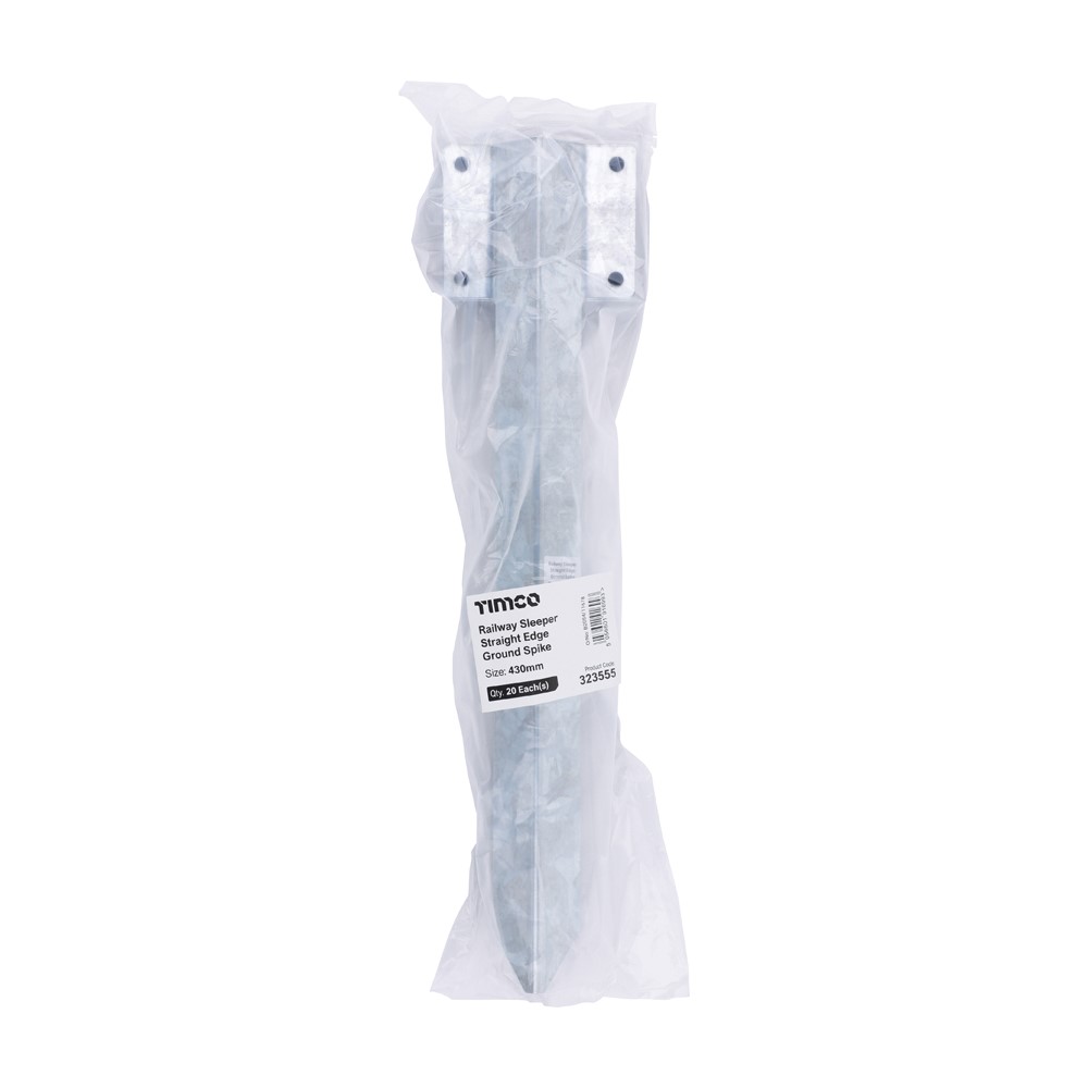 TIMCO Sleeper Spike - Straight Galv 430mm (Box of 20)