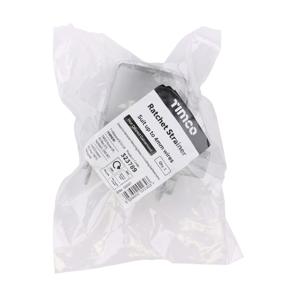 TIMCO Ratchet Strainer - Hot Dipped Galvanised - Standard (1)