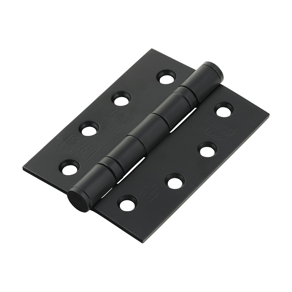 TIMCO Grade 13 Fire Door Hinges - Matt Black Stainless Steel 101 x 76 x 3mm (3 Pack)