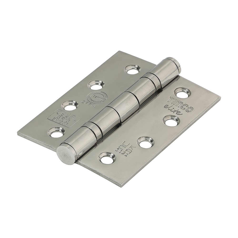 TIMCO Grade 13 Fire Door Hinges - Polished Stainless Steel 101 x 76 x 3mm (2 Pack)