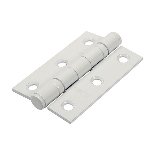 TIMCO Twin Ball Bearing Hinges - Steel - White 76 x 51mm (2 Pack)