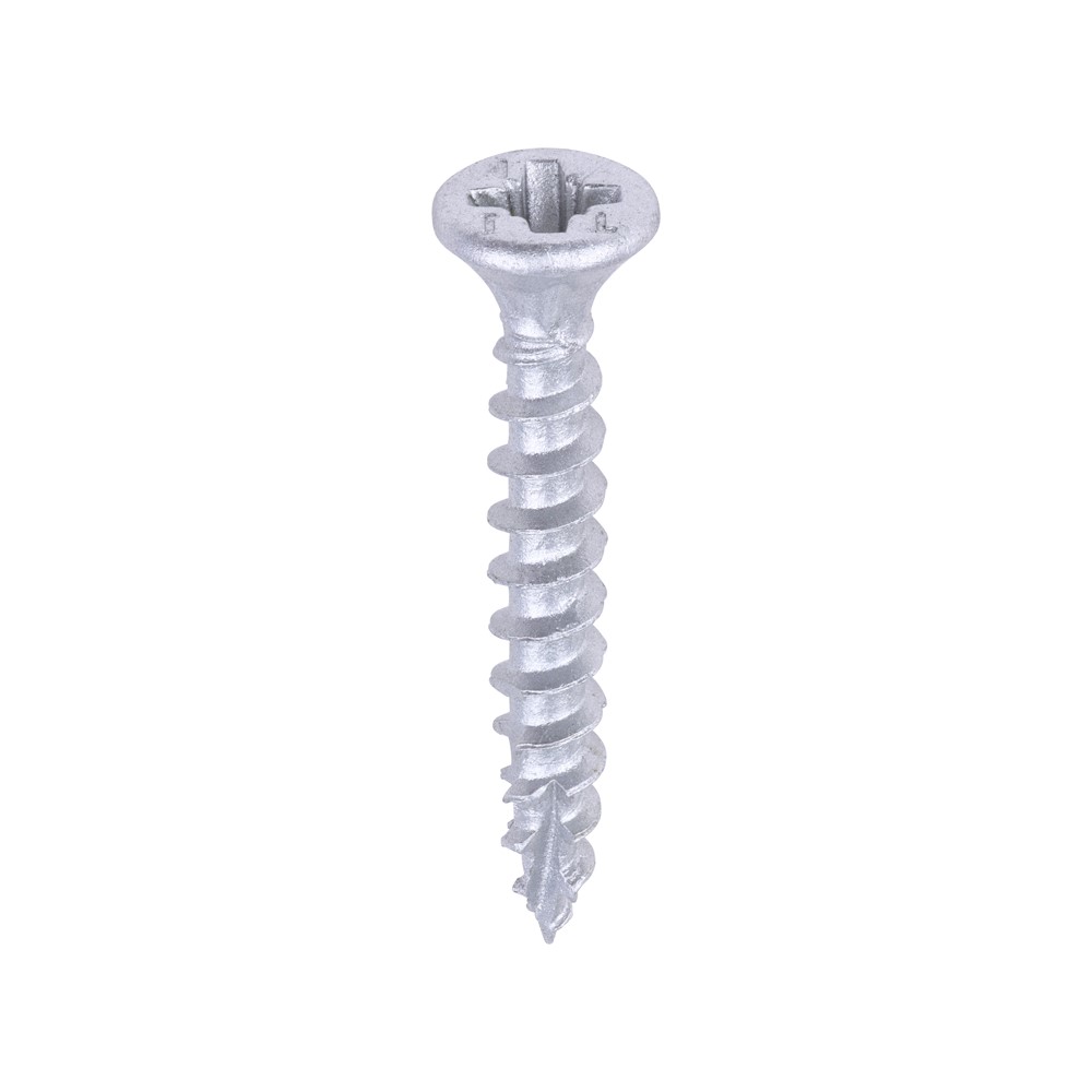 TIMCO C2 Exterior Strong-Fix Multi-Purpose Premium Screws - PZ Silver 3.5 x 25mm (200 Pack)