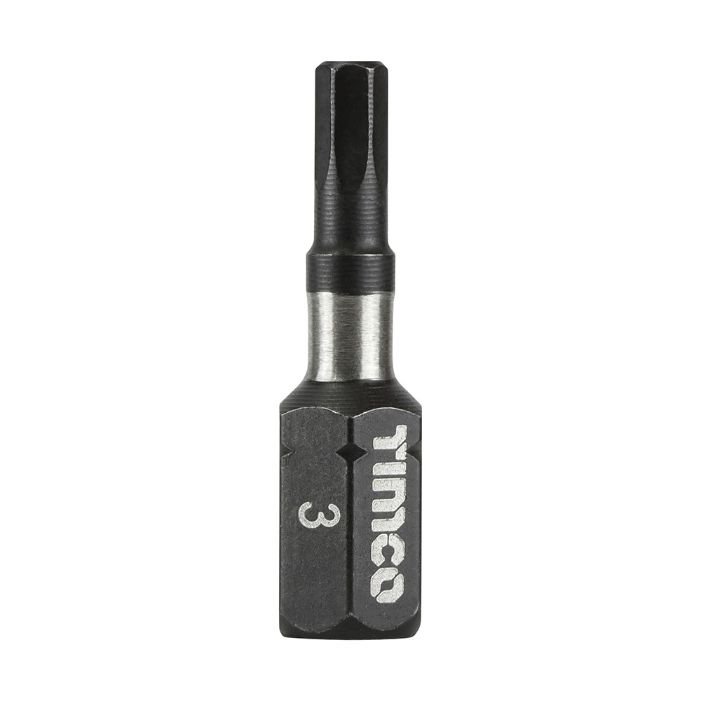 TIMCO Impact Driver Bits - Hex 3.0 x 25mm (10 Handy Bit Pack)