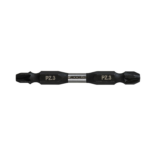 TIMCO Impact Driver Bits - PZ - Double Ended No.3 x 65mm (2 Pack)