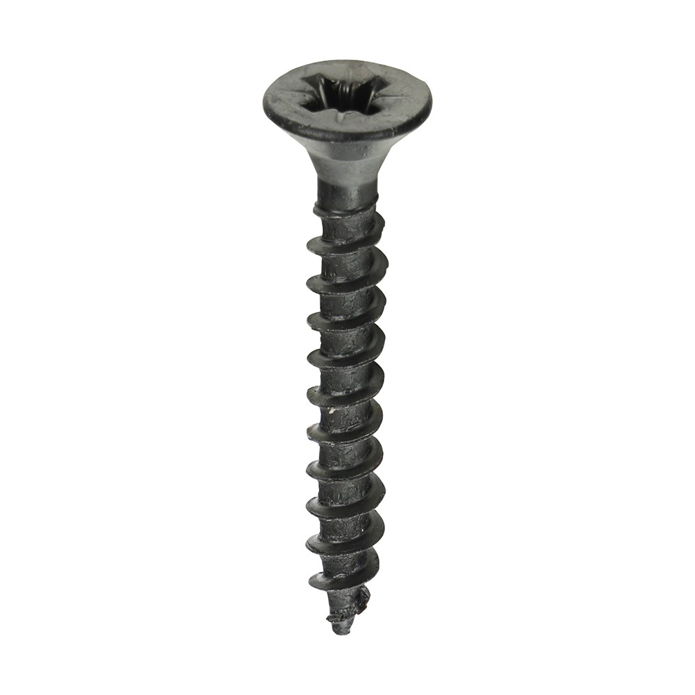 TIMCO Chipboard Screws - PZ -Exterior - Black Organic 4.0 x 30mm (25 Pack)