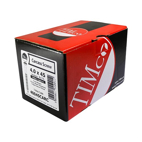 TIMCO Furniture Carcass Screws - PZ - Black 4.0 x 33mm (500 Pack)