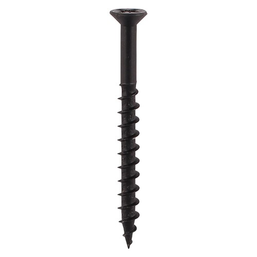 TIMCO Furniture Carcass Screws - PZ - Black 4.0 x 33mm (500 Pack)