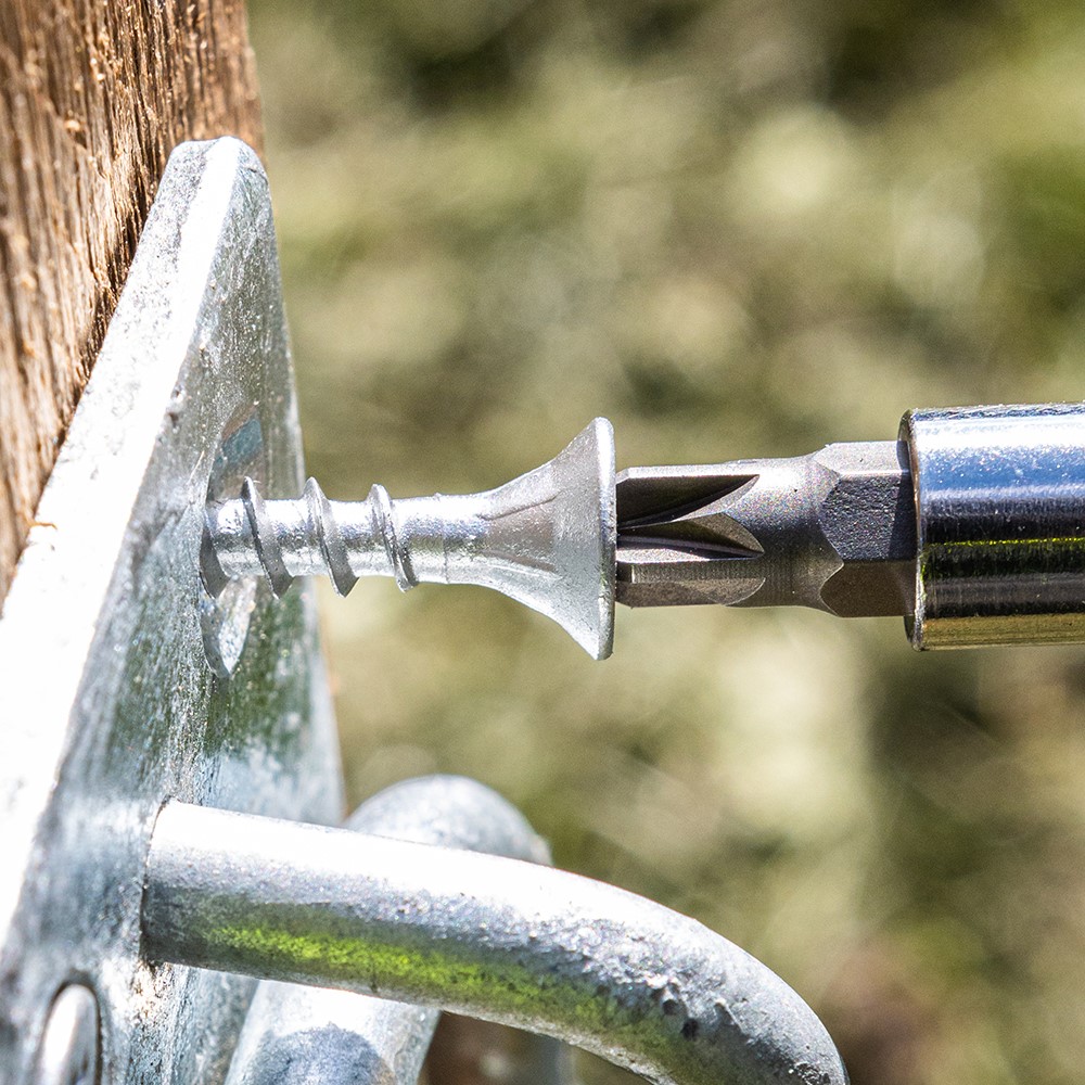 TIMCO C2 Exterior Strong-Fix Multi-Purpose Premium Screws - PZ -Silver 4.0 x 40mm (350 Tub)