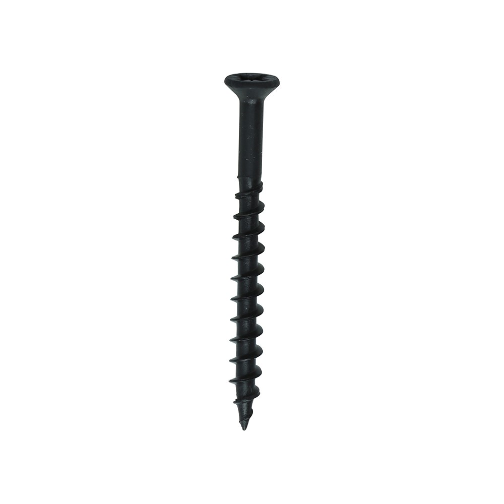 TIMCO Furniture Carcass Screws - PZ - Black 4.0 x 45mm (500 Pack)